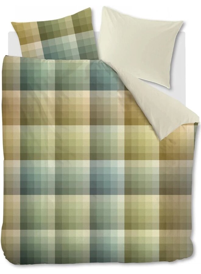 Beddinghouse Dekbedovertrek Dorian Groen - Katoen