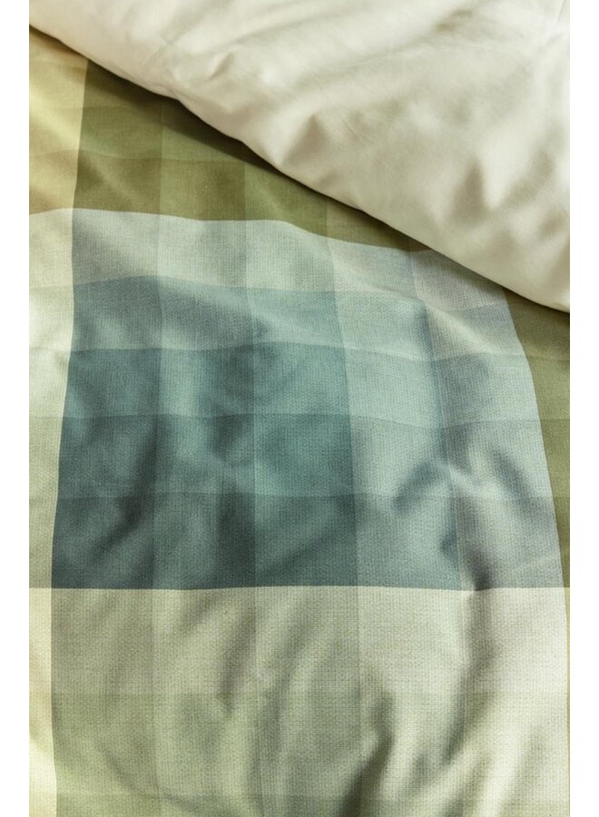 Beddinghouse Dekbedovertrek Dorian Groen - Katoen