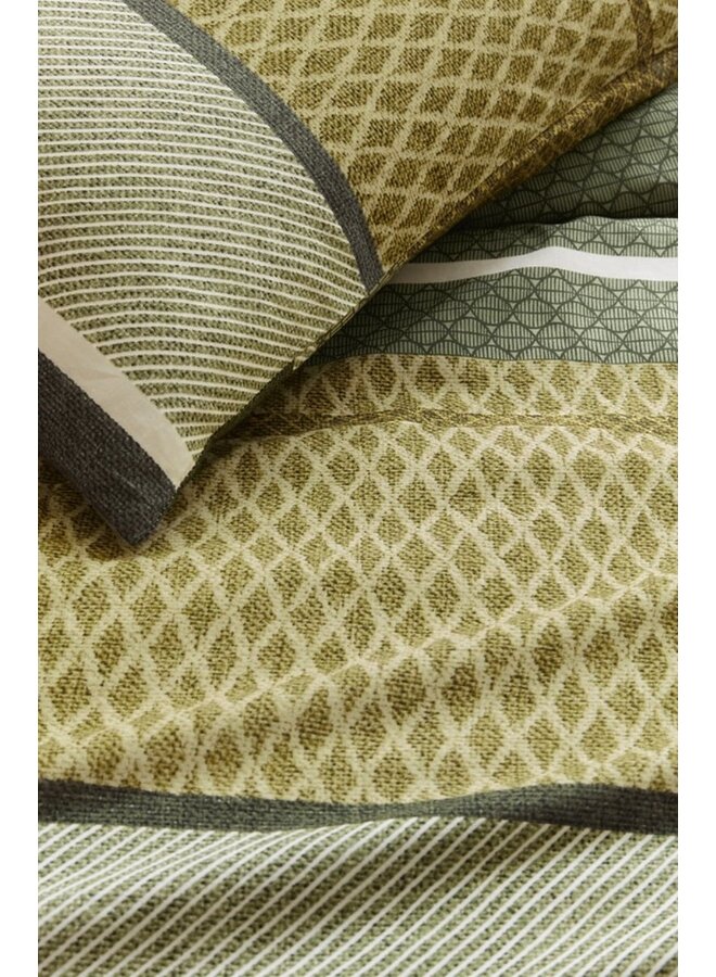 Beddinghouse Dekbedovertrek Benthe Groen - Katoen