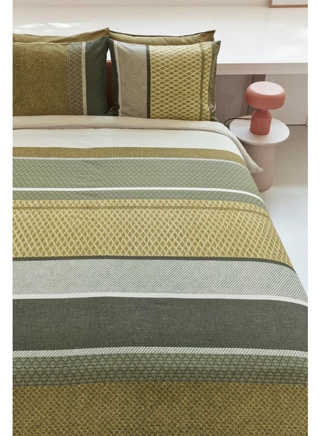 Beddinghouse Dekbedovertrek Benthe Groen - Katoen