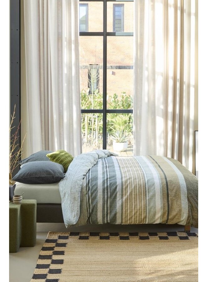 Beddinghouse Dekbedovertrek Lex Grijs - Katoen