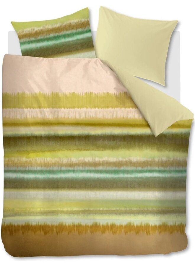 Beddinghouse Dekbedovertrek Hila Groen - Katoen