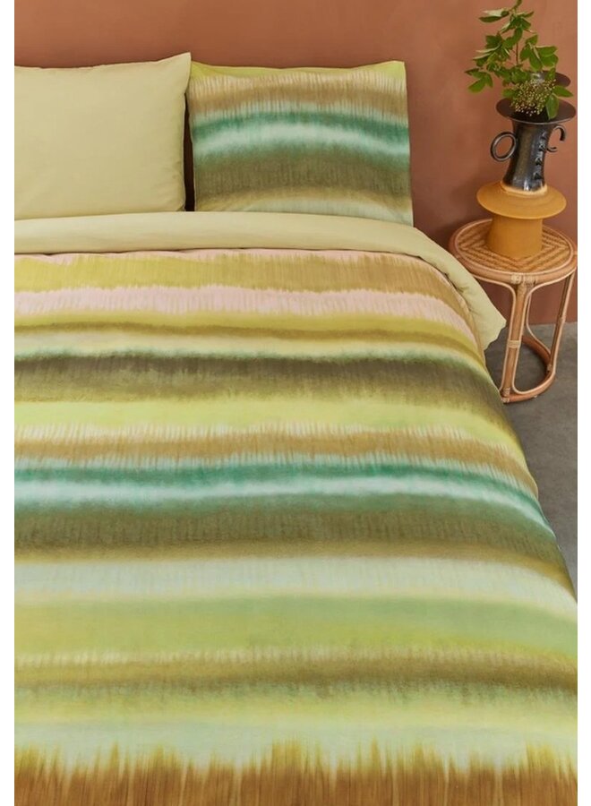 Beddinghouse Dekbedovertrek Hila Groen - Katoen