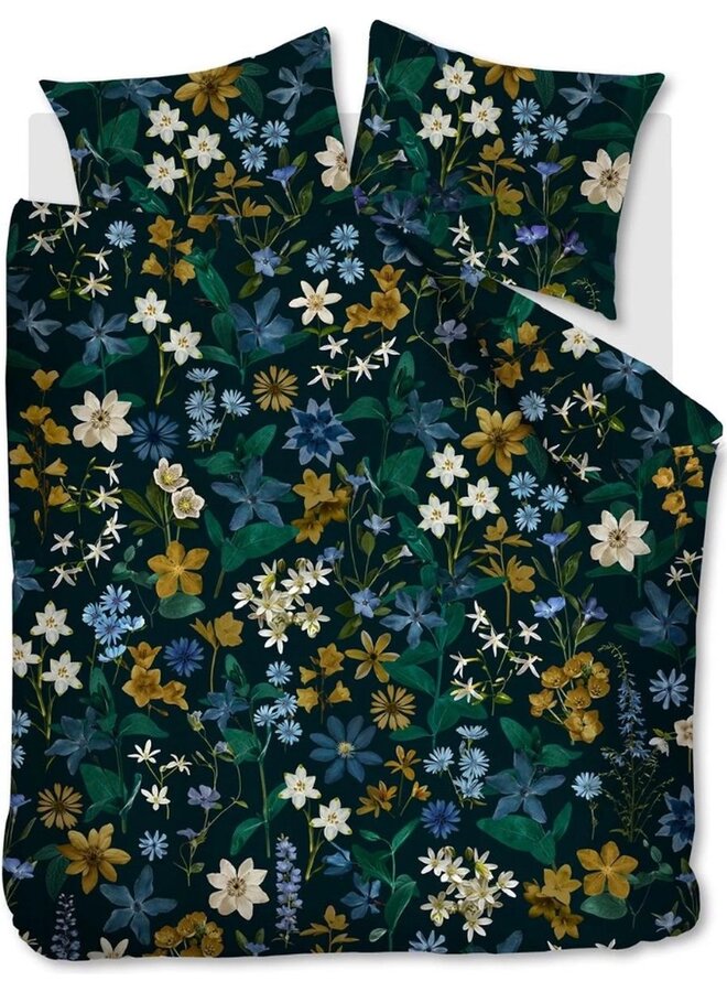 Beddinghouse Dekbedovertrek Eve Blauwgroen - Katoensatijn