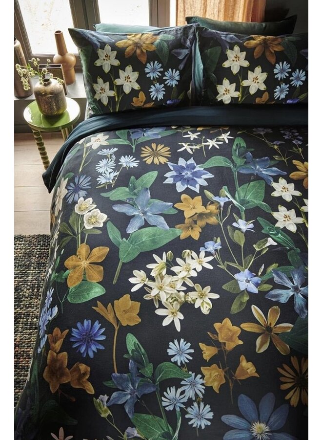 Beddinghouse Dekbedovertrek Eve Blauwgroen - Katoensatijn