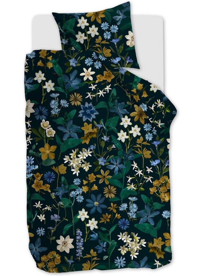 Beddinghouse Dekbedovertrek Eve Blauwgroen - Katoensatijn