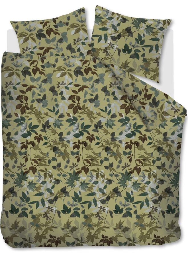 Dekbedovertrek Gigi Groen - Katoensatijn PL1