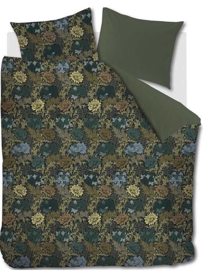 Beddinghouse Dekbedovertrek Eclectic Blauwgroen - Katoensatijn