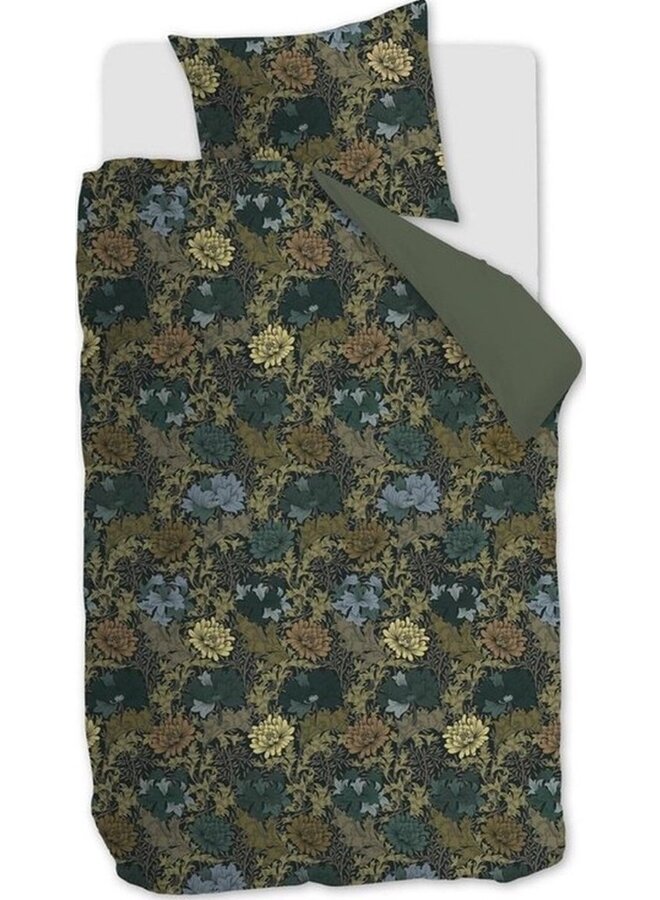 Beddinghouse Dekbedovertrek Eclectic Blauwgroen - Katoensatijn