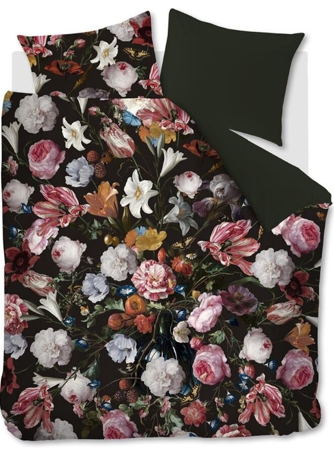 Dekbedovertrek Flowerbomb Multi - Katoensatijn PL2