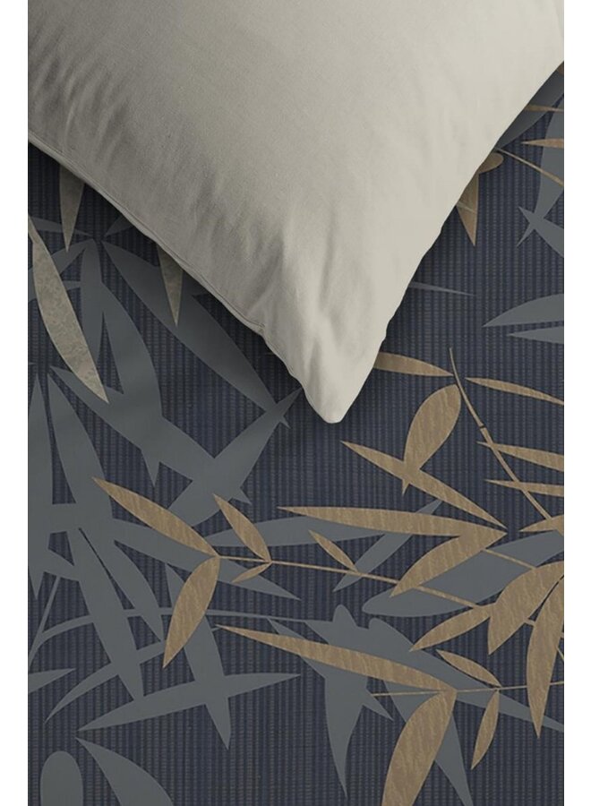 Ambiante Dekbedovertrek Kay Blauw - Katoensatijn