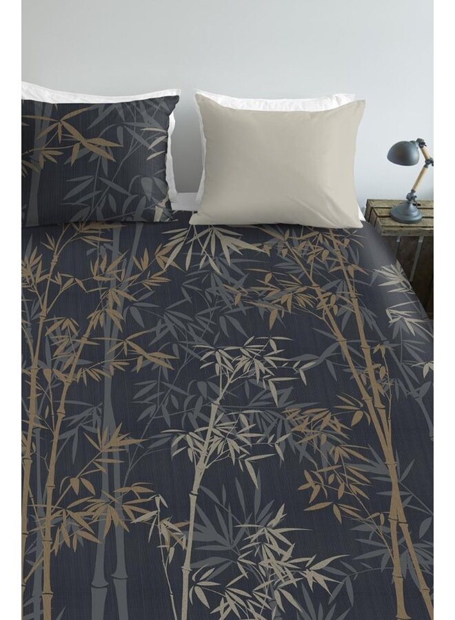 Ambiante Dekbedovertrek Kay Blauw - Katoensatijn