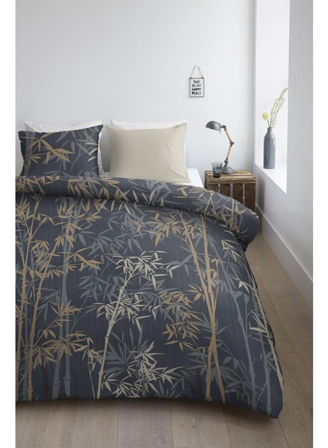 Ambiante Dekbedovertrek Kay Blauw - Katoensatijn