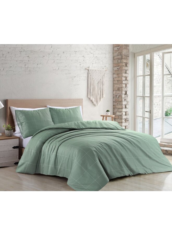 Papillon Dekbedovertrek Cadiz Groen - Tencel