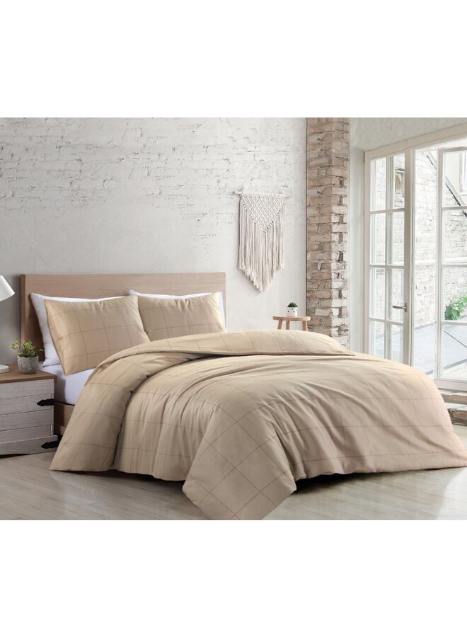 Papillon Dekbedovertrek Cadiz Taupe - Tencel