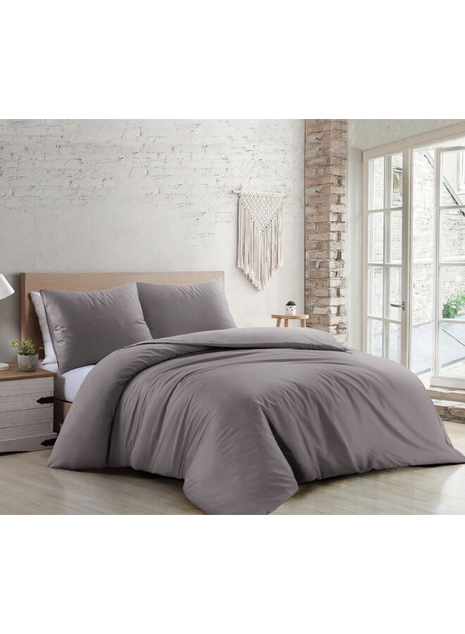 Papillon Dekbedovertrek Malaga Antraciet - Tencel