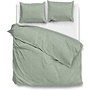 ZO! Home Dekbedovertrek Lino Groen - Katoen