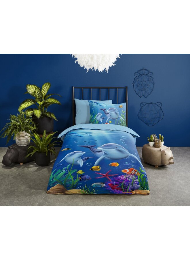 Pure Dekbedovertrek Kids Mare Blauw - Microvezel