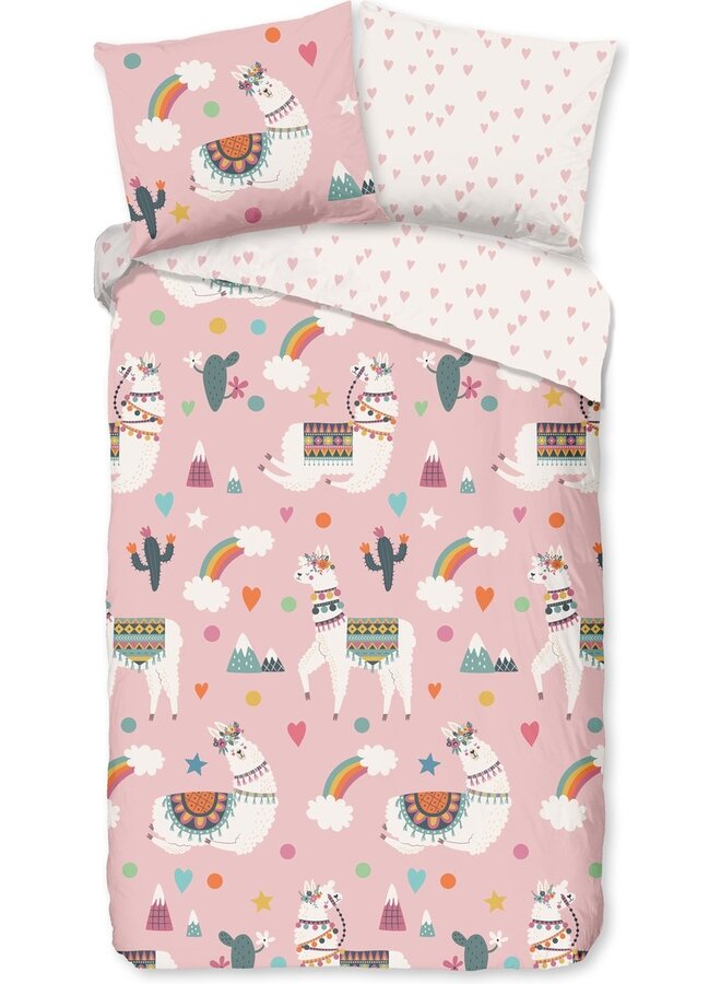 Dekbedovertrek Kids Paca Roze - Microvezel PL3