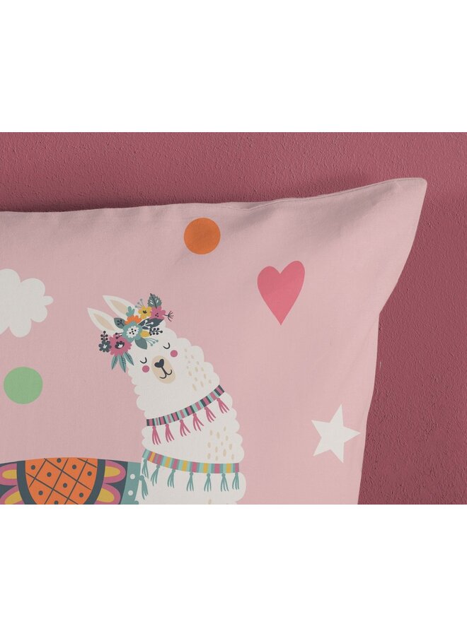 Pure Dekbedovertrek Kids Paca Roze - Microvezel