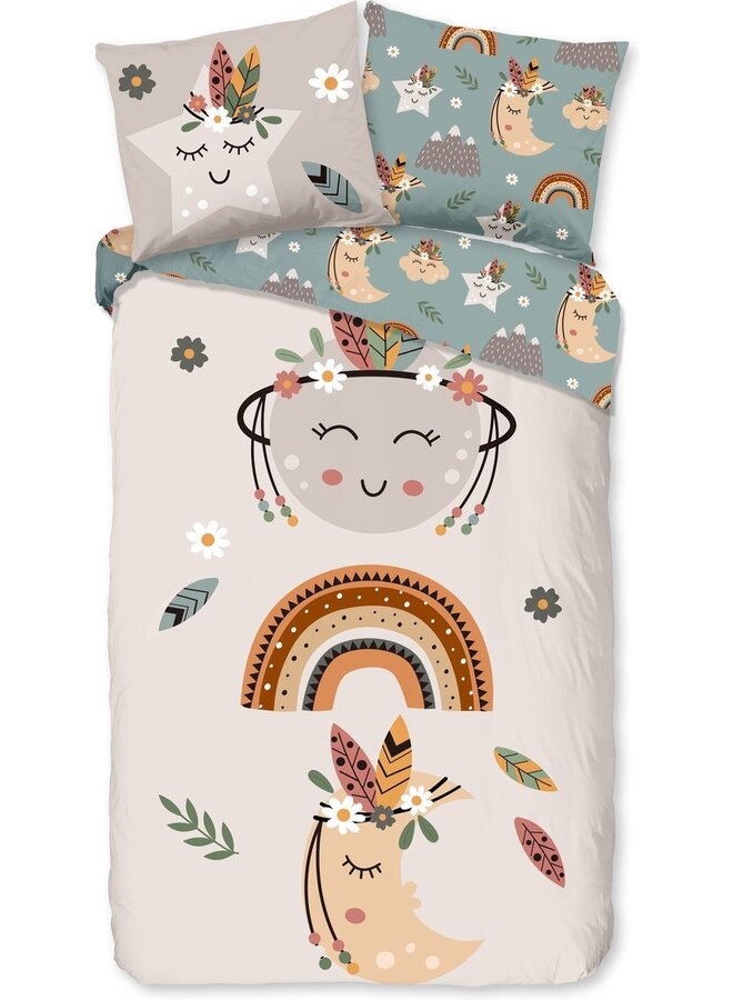 Dekbedovertrek Kids Momo Zand - Microvezel PL3