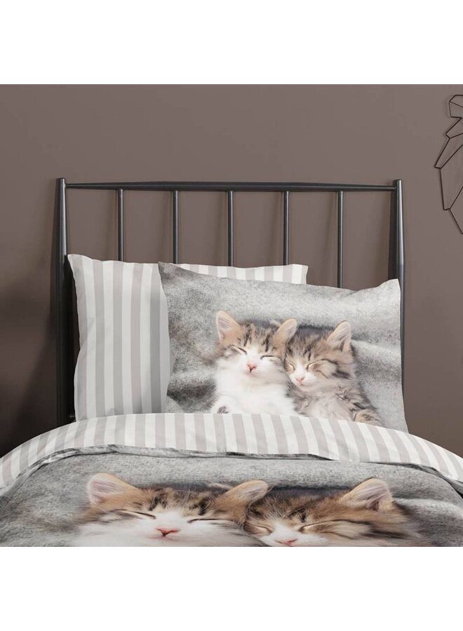 Pure Dekbedovertrek Kids Snooze Grijs - Microvezel