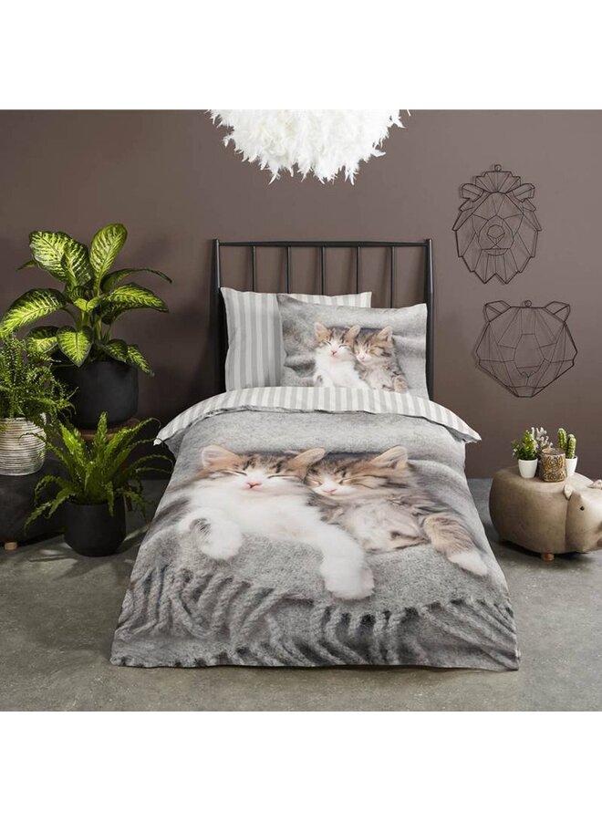 Pure Dekbedovertrek Kids Snooze Grijs - Microvezel