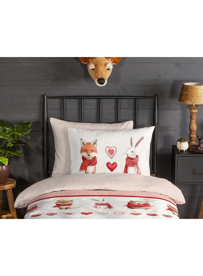 Good Morning Dekbedovertrek Kids Timmy Rood - Flanel