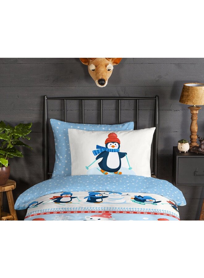 Good Morning Dekbedovertrek Kids Penguins Multi - Flanel