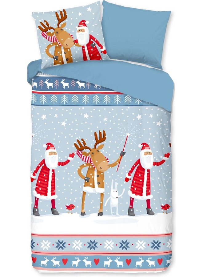 Dekbedovertrek Kids Buddies Blauw - Flanel