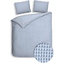 Heckett & Lane Dekbedovertrek Vafala Blauw - Katoen