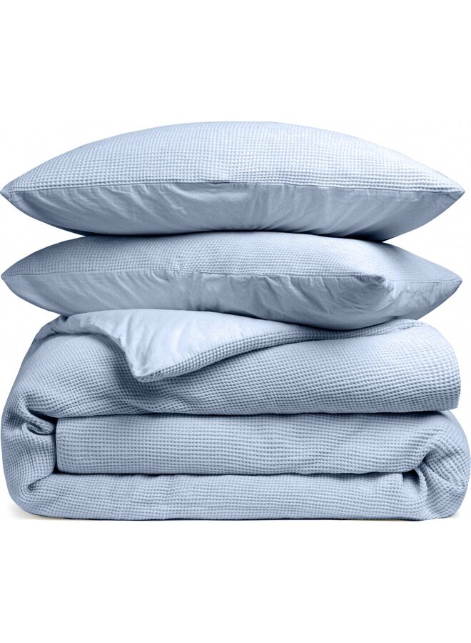 Heckett & Lane Dekbedovertrek Vafala Blauw - Katoen