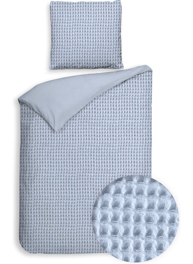 Heckett & Lane Dekbedovertrek Vafala Blauw - Katoen