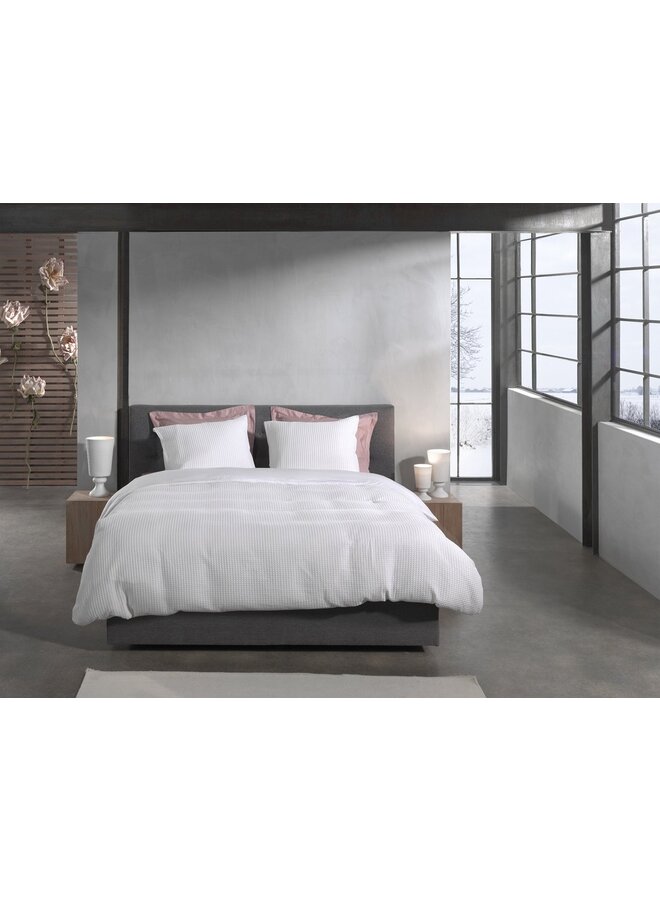 Heckett & Lane Dekbedovertrek Vafela Wit - Katoen