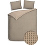 Heckett & Lane Dekbedovertrek Vafala Beige - Katoen