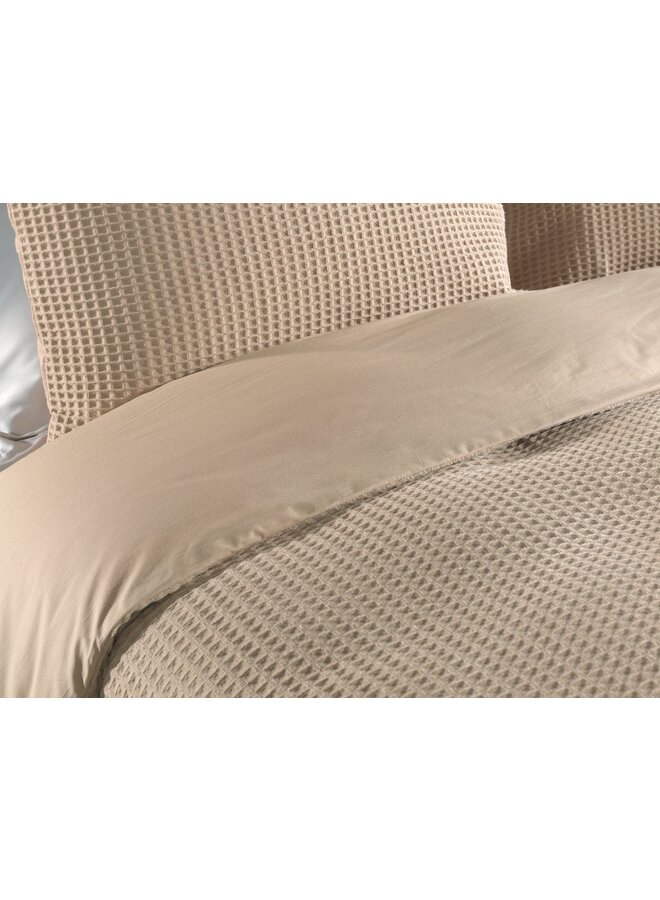 Heckett & Lane Dekbedovertrek Vafela Beige - Katoen