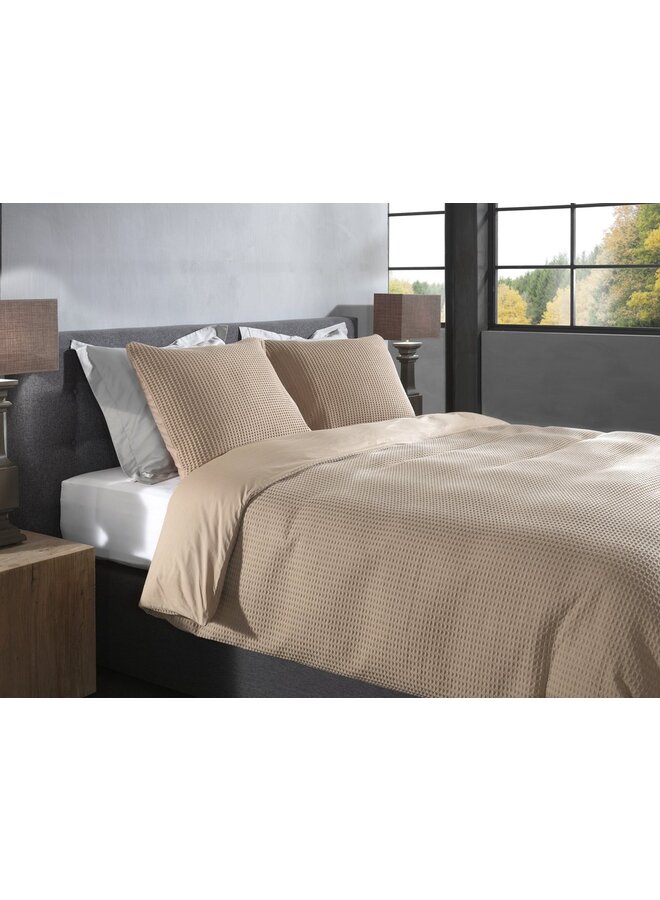 Heckett & Lane Dekbedovertrek Vafala Beige - Katoen