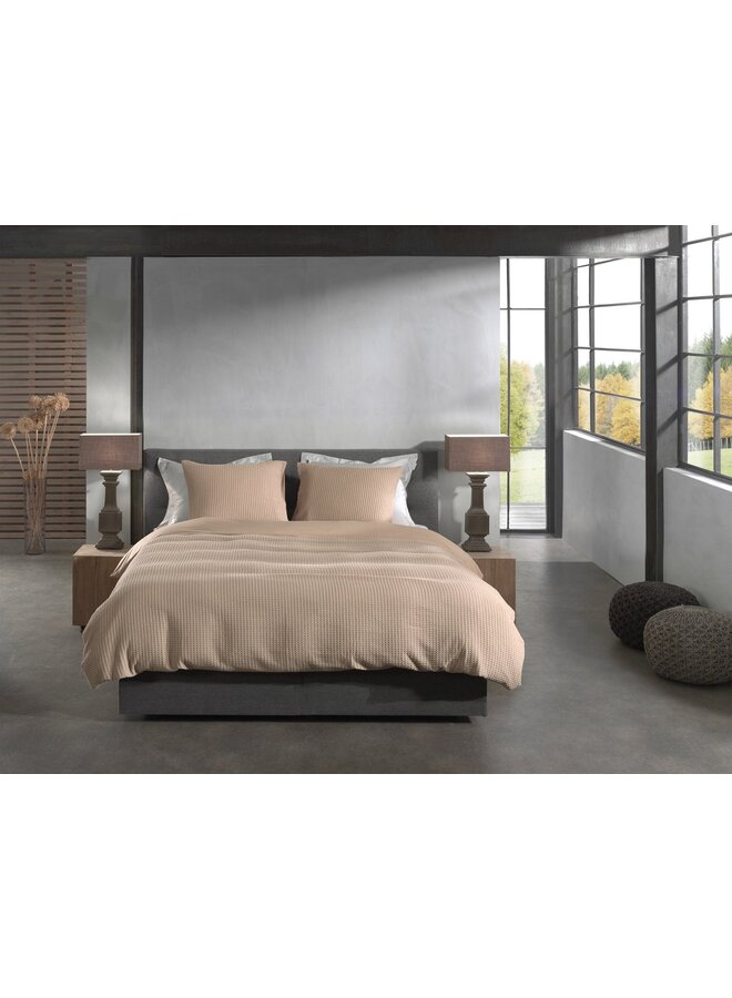 Heckett & Lane Dekbedovertrek Vafala Beige - Katoen