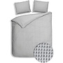Heckett & Lane Dekbedovertrek Vafala Grijs - Katoen