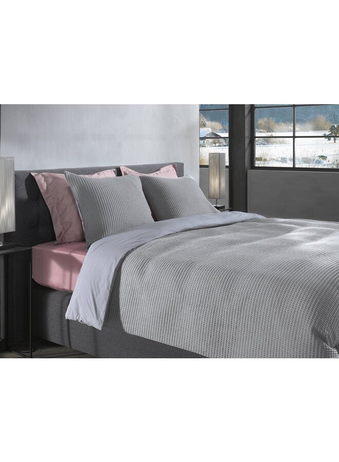Heckett & Lane Dekbedovertrek Vafala Grijs - Katoen