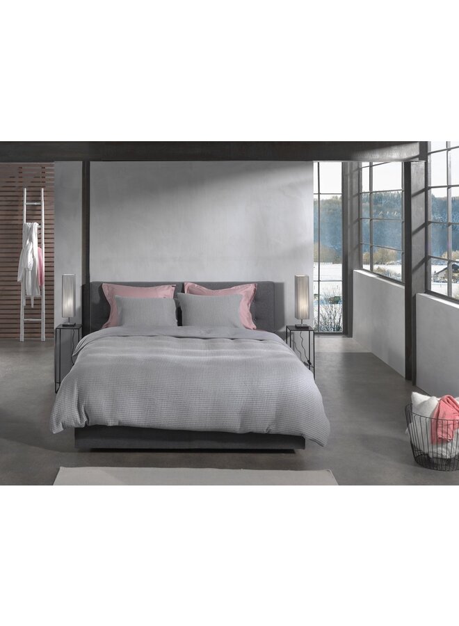 Heckett & Lane Dekbedovertrek Vafala Grijs - Katoen