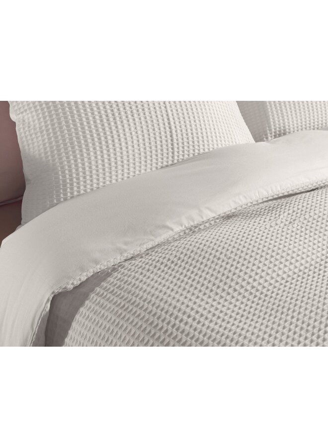 Heckett & Lane Dekbedovertrek Vafala Creme - Katoen