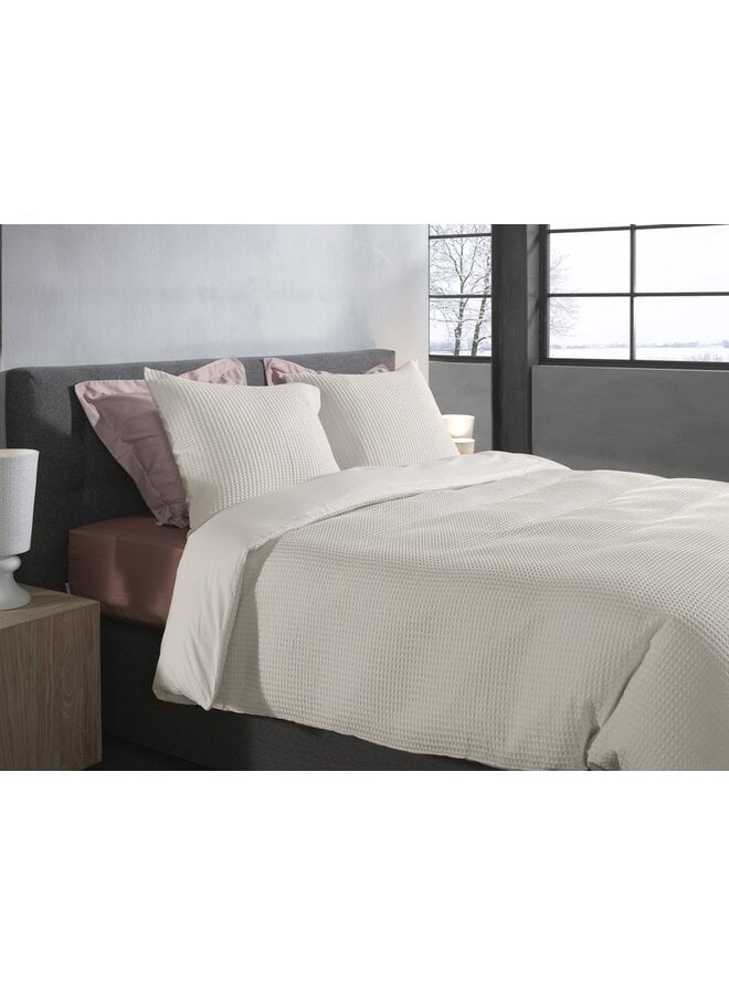 Heckett & Lane Dekbedovertrek Vafala Creme - Katoen