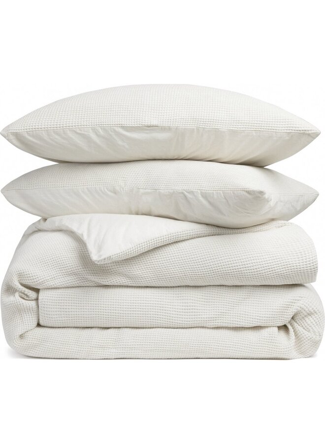 Heckett & Lane Dekbedovertrek Vafela Creme - Katoen