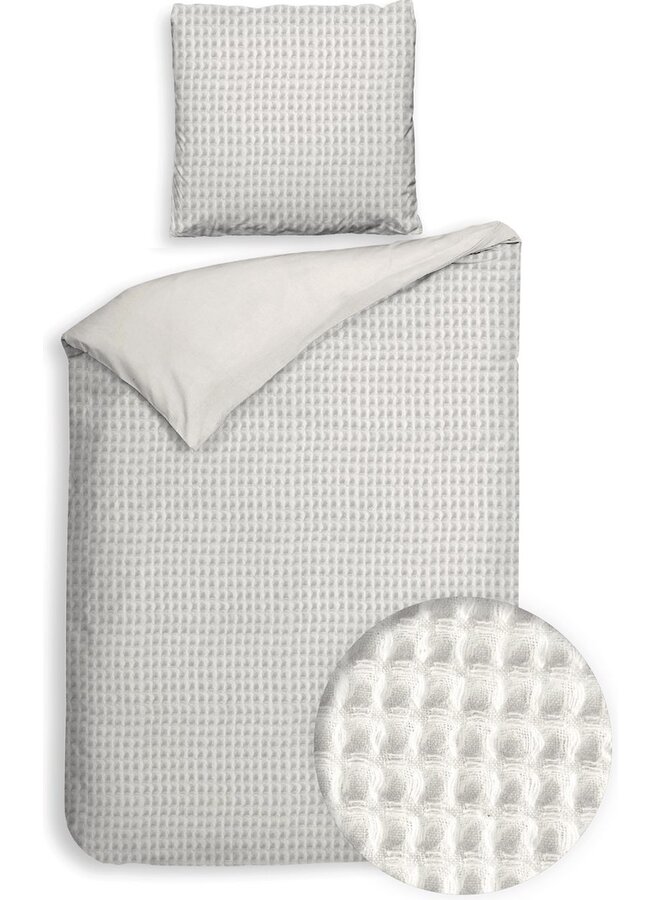 Heckett & Lane Dekbedovertrek Vafala Creme - Katoen