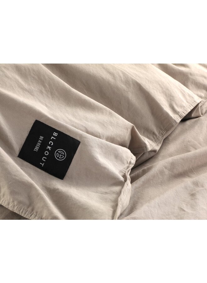 Blckout Katoen Dekbedovertrek Uni Beige