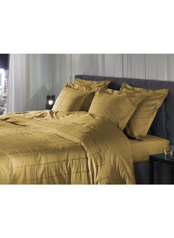 Heckett & Lane Dekbedovertrek Diamante Goud - Katoensatijn