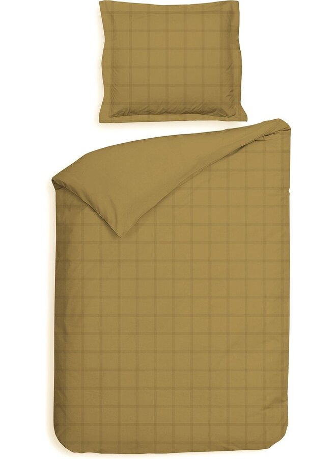 Heckett & Lane Dekbedovertrek Diamante Goud - Katoensatijn