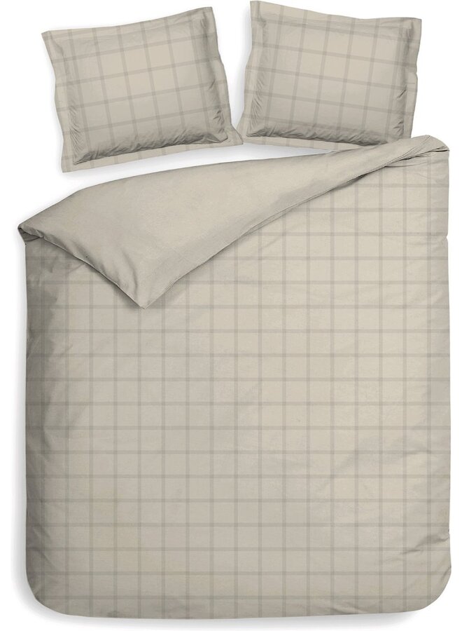 Heckett & Lane Dekbedovertrek Diamante Naturel - Katoensatijn
