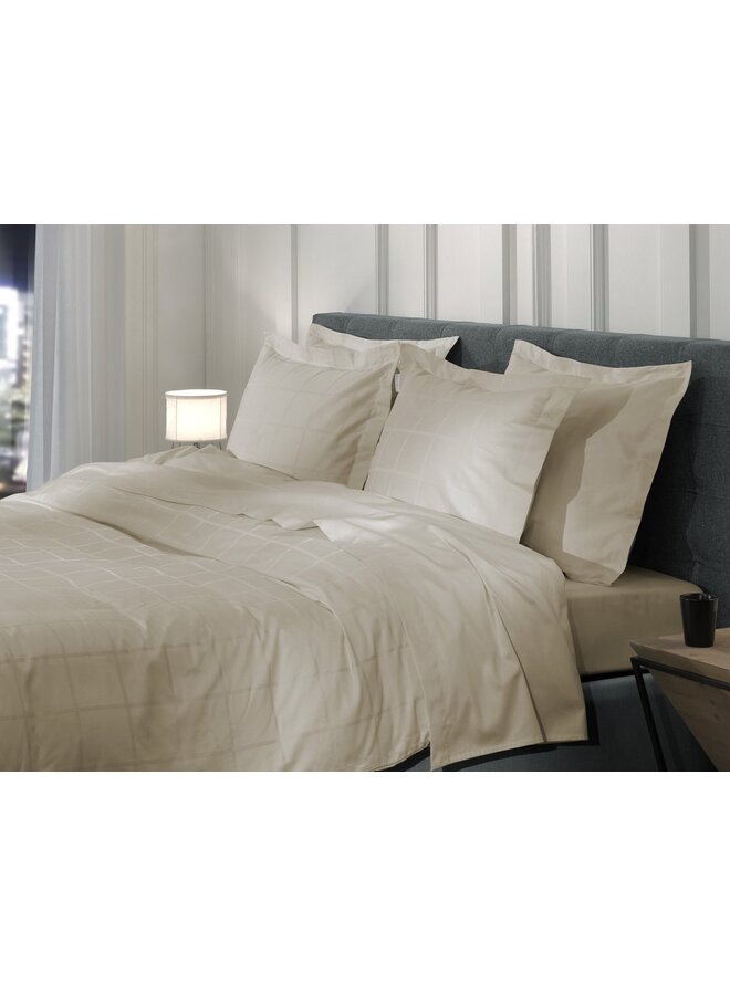 Heckett & Lane Dekbedovertrek Diamante Naturel - Katoensatijn